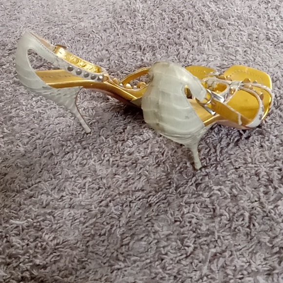 Prada 🔥 luxury python strappy heels women 8 - Picture 5 of 5